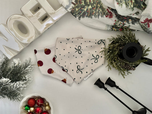 BOWS & ORNAMENTS DOG BANDANA